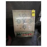 Vintage Mt. Dew Clock