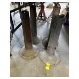 4 Heavy Duty Metal Pedestal Bases