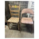 Wooden And Metal Chair