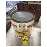 Vtg Gray Seal Silver Krome Aluminum Paint
