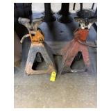 Pair Of Heavy Duty Ratchet Style Jack Stands