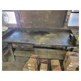 Metal Shop Table With Columbia # 505 Vice