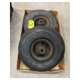 Two 10' Pneumatic Utility Tires