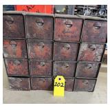 Antique Metal Bin