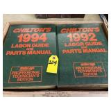 1992 & 94 Chilton's Labor Guide & Parts Manuals