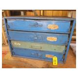 Vintage Metal Parts Storage Drawers &