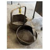 Vtg Industrial Parts Washing Metal Baskets