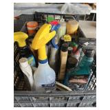 Crate Of Car Cleaning Products
