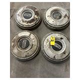 4 Vtg Ford Dog Dish Style Center Wheel Covers