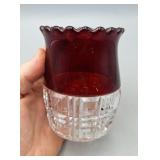 Flash Glass Candle Holder/Vase
