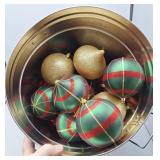 Large Can of Christmas Bulbs