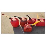 Gas Cans Lot 2 Gallon & 2.5 Gallon
