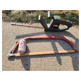 Electric 16" Trimmer  & Hand Saw