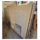 Rolling Cart of Various Plywood, Wood Pieces