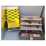 Worm Bedding & Tackle Box w/ Lures