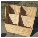 Rolling Wood Cubbie 32Wx17Dx32H