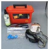 Marine Box with Miscellaneous Supplies
