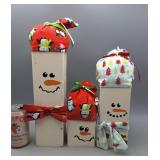 Wood Snowman Decor
