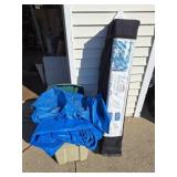 Tent 10ft ï¿½ 10ft ï¿½111 inches & tote Of tarps