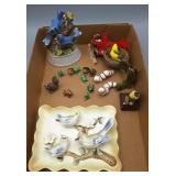 Figurines, Bird Plate & Music Box