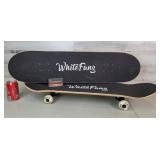 Pair of White Fang Skateboards 31"L ï¿½ 8" W