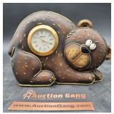 Bear Clock 6" L ï¿½ 4.5"H