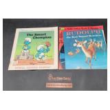 Rudolph & Smurfs Books &Record