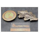 Belt Buckles Peacock India, Leaf Brass