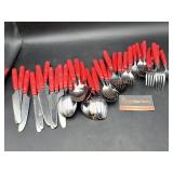 Silverware Red Handles