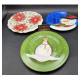 Holiday Plates - Santa