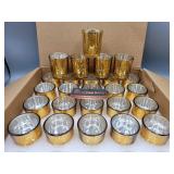 25 Mercury Glass Candle Holders
