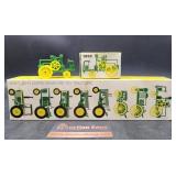 John Deere Miniature Toy Tractors Set