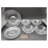 Coca-Cola Glassware Lot Bowls Plates