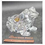 Crystal ART Vannes France Glass Frog 1