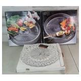 Glass Serving Platters JG Crystal & Mikasa