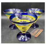 Kosta Boda Royal Carribbean Margarita Glasses