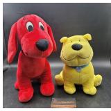 Clifford & T-Bone Plush Dogs