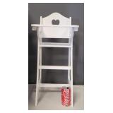 Doll High Chair 24" H 9.5"L 11" W