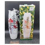 Kirklands Lighted Snowman Hurricane