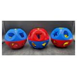 Tupperware Shape Sorting Toy Balls- w/Shapes