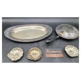 Silverplate Lot Shell Dishes - Butler