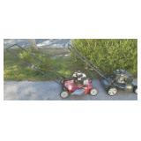 2 Push Mowers - Red is free, Black one cord is out