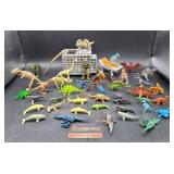 Toy Lot Dinosaurs Sharks Whales