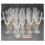 21 Kosta Boda Crystal Champagne Glasses