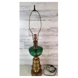 Brass/Glass Lamp Grapes - works but light flickers