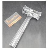 Baccarat Crystal Glass Gavel 9"L