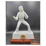 Elvis Whiskey Decanter on Wood Musical Display