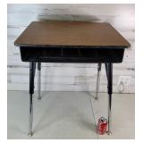 School Desk 29"T 23.5"W 18"D Adjustable Legs