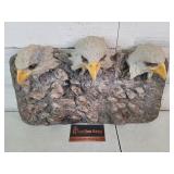 Heavy Plastic  Eagle Coat Rack 9"T 14.5"W