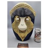 Kandti Primate Face Vase 14"H  9.5"L